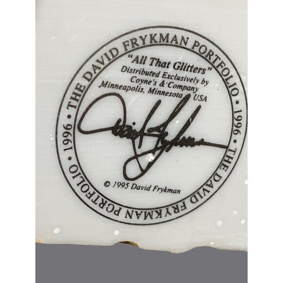 David Frykman All That Glitters Angel Figurine 1996 Handcrafted Collectible - Picture 3 of 14